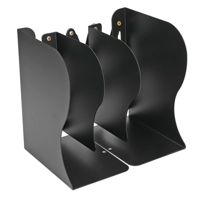 Soporte para librosSujetalibros retráctil simple negro soporte para libros de oficina soporte para estante para libros instalación sin esfuerzo Jadeshay A
