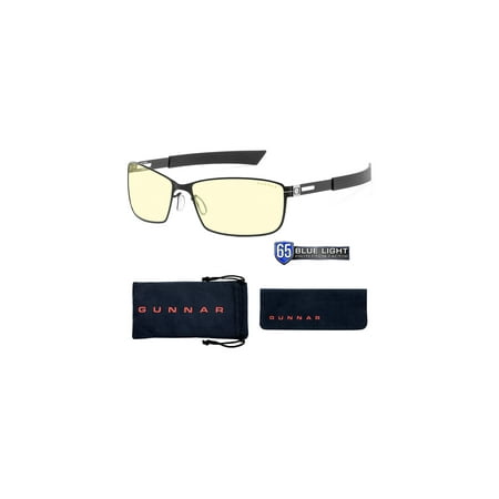 GUNNAR - Valve Gaming Glasses with Anti-reflective Scratch-resistant Coating and Blue Light Reduction, Amber Lenses - Onyx