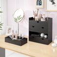 thumbnail image 2 of Bamboo Desk Organizer with Drawers Desktop Storage Drawers for Bills Office Supplies Kitchen Utensils Organizing Tool for Home Classroom Organization, 2 of 6