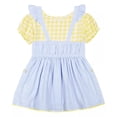 thumbnail image 3 of Kids Headquarters BLUE/YELLOW Toddler Girls Jersey T-shirt Jumper Set, US 4T, 3 of 4