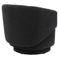 thumbnail image 4 of Modway Celestia Boucle Fabric Swivel Chair in Black, 4 of 9