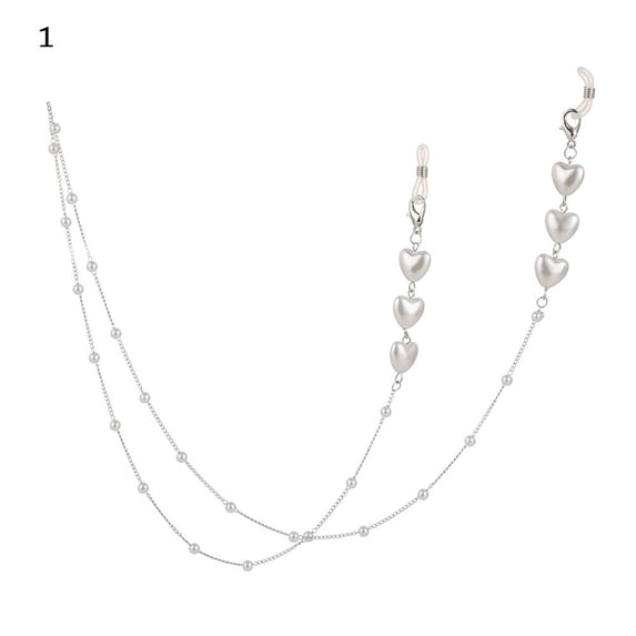 Fashion Eyewear Accessories Pearl Non-slip Sunglasses Lanyards Glasses Chain Glasses Cords Eyeglasses Strap 1