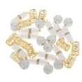 thumbnail image 1 of MERIGLARE 10 Pcs Hair Beads Hair Braid Pins Rings - White , as described, 1 of 9