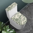thumbnail image 2 of HELLHERO Toilet Lid Seat Cover Set of 2 Piece Set Elastic Edge Bathroom Toilet Lid Cover Set Machine Washable Gift, 2 of 4
