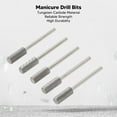 thumbnail image 4 of Brocas profesionales ANGGREK accesorio para amoladora de esmalte de uñas 5 piezas alta dureza sin polvo con caja de almacenamiento, 4 of 8