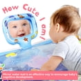 thumbnail image 4 of Cojín Colchoneta de agua para el tiempo de barriga para bebés, niños y niñas, colchoneta inflable de PVC con espejo, sonajero, zumbador para bebés, niños pequeños, centro de actividades de juego diver TOMSHOO Cojín, 4 of 7