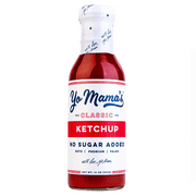 Yo Mama's Foods Keto Friendly Classic Ketchup, 14 oz Bottle, No Sugar Added, Gluten-Free, Low Carb, Contains No Major Allergens