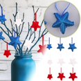 thumbnail image 1 of Bâtons en Mousse Étoile Pailletée Patriotique - Décorations du 4 Juillet, Pics Étoilés Rouges Blancs Bleus pour Jour de l'Indépendance, Jour du Souvenir, Centres de Table de Fête Americana, Baguettes de Fée & Inserts de Vase, 1 of 8