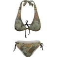 thumbnail image 7 of Women 2 PCS Halter Bikini Padded Swimwear Tie Side Triangle Bathing Suit, 7 of 7