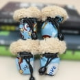 thumbnail image 3 of 4 Pack Waterproof Anti-Slip Dog Boots Soft and Breathable Cartoon Pet Warm Shoes, 3 of 6