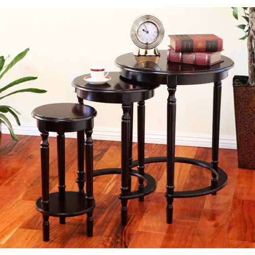 Home Craft 3Piece Round Nesting Table