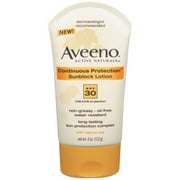 Johnson & Johnson Aveeno Active Naturals Continuous Protection Sunblock Lotion, 4 oz