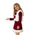 thumbnail image 5 of XEGLSBU Girls Christmas Dress Size 14 Elegant Girls Party Dress with Vest and Bow Detail Red Long Gown for Festive Holiday Celebrations And Christmas Dresses for Girls 10-12 Red Size 13-14 Years, 5 of 6