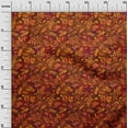 thumbnail image 2 of oneOone Cotton Jersey Brown Fabric Batik Fabric For Sewing Printed Craft Fabric By The Yard 58 Inch Wide, 2 of 4