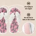 thumbnail image 2 of LazyOne Flip-Flop Spa Slippers for Women, Female Fuzzy House Slippers, Llama, 2 of 4