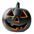thumbnail image 3 of Lámpara de calabaza de Halloween con iluminación LED, accesorio decorativo brillante, única, de 17 pulgadas, para bar, sala de estar, jardín, hotel y Negro, 3 of 8