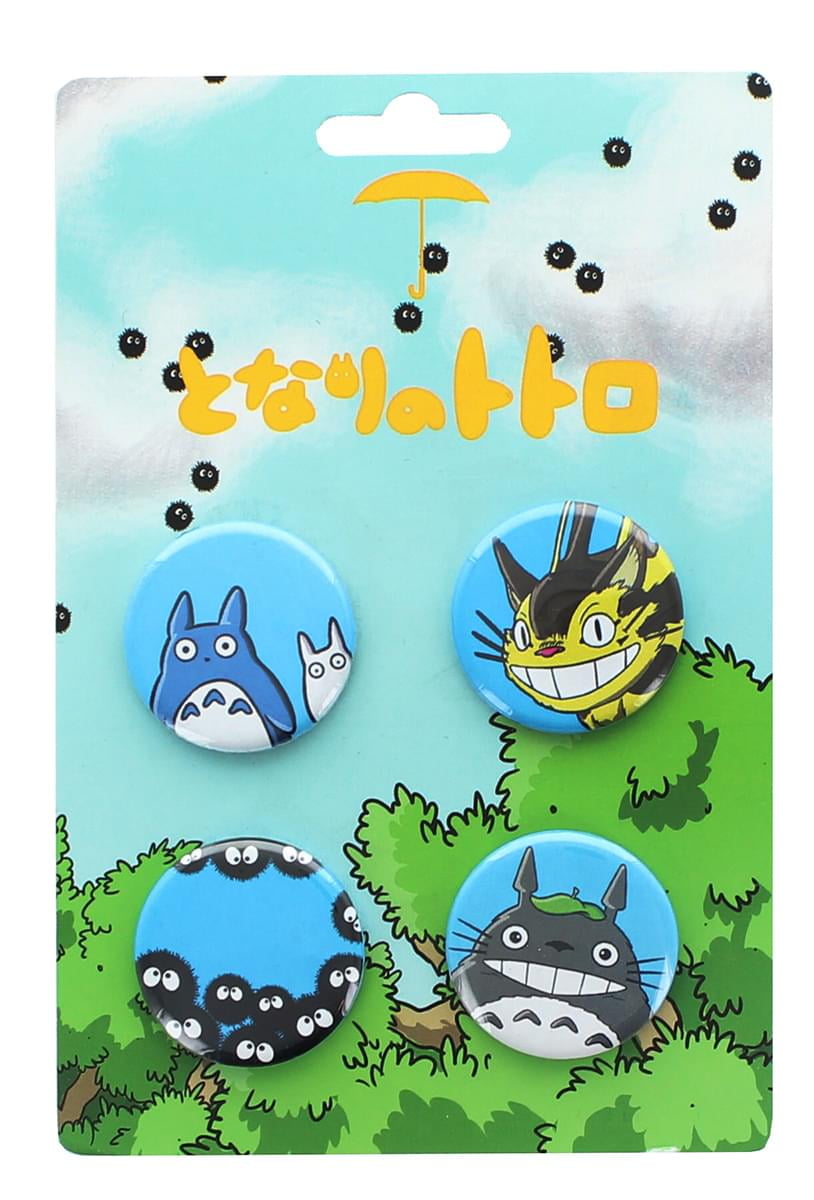 my neighbor totoro button 4 pack walmart com