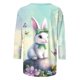 thumbnail image 5 of TaTaai Women Casual Spring T-Shirt Easter Print Crew Neck 3/4 Sleeve Loose Fit Pullover Top Ladies Daily Outdoor Holiday Wear Breathable No Fading Comfortable Fashion Top Gift, 5 of 7