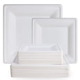 thumbnail image 1 of Platos de papel compostables EcoliPak 120, paquete de 25 cm y 20 cm, 1 of 7