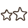 thumbnail image 2 of Zcyifa Rattan Wreath 2pcs Rattan Woven Wreath Five-pointed Star Garland Door Wall Wreath (Brown), 2 of 10