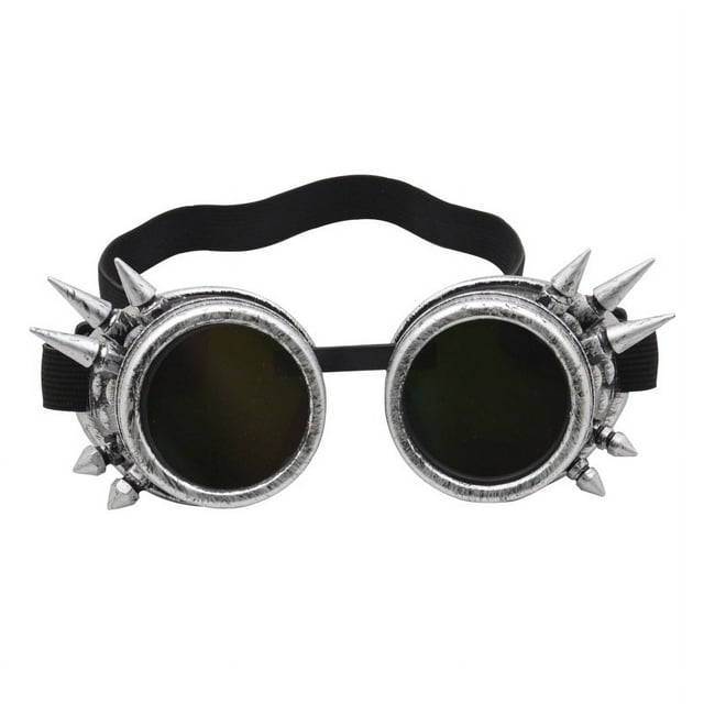 Lunettes de Cyclisme Rétro Steampunk Industrielles : Pièce de Nez Réglable, Protection UV à Double Couche, Protection contre le Vent et les Débris, Lunettes de Protection Unisexes pour Activités Extérieures – en Stock Maintenant (Antique)