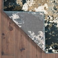 thumbnail image 3 of 3' X 6' Ivory Navy Abstract Marble Indoor Area Rug, 3 of 3