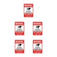 thumbnail image 2 of Justharion Simple And Clear Metal Sign For Warning In Various Places Warning Sign Service Weather-resistant 15*20cm 5Set, 2 of 6