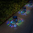 thumbnail image 2 of IFRINID Solar Wall Light, Outdoor Iron Christmas Decorative Light with Cutout Pattern, 600mAh Battery for Garden, Patio and Porch, 2 of 6