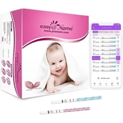 Easy@Home 50 Ovulation Test Strips and 20 Pregnancy Test Strips Combo Kit, (50 LH + 20 HCG)