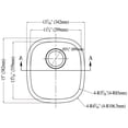 thumbnail image 2 of Dawn Kitchen & Bath 3237 13.5 in. L Undermount Bar Sink - 20 Gauge, 2 of 3