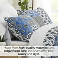 thumbnail image 4 of Southshore Fine Living, Inc. Blue Pillow Covers 26"x26" Set of 2, Euro Sham Covers, Blue & White, 4 of 5