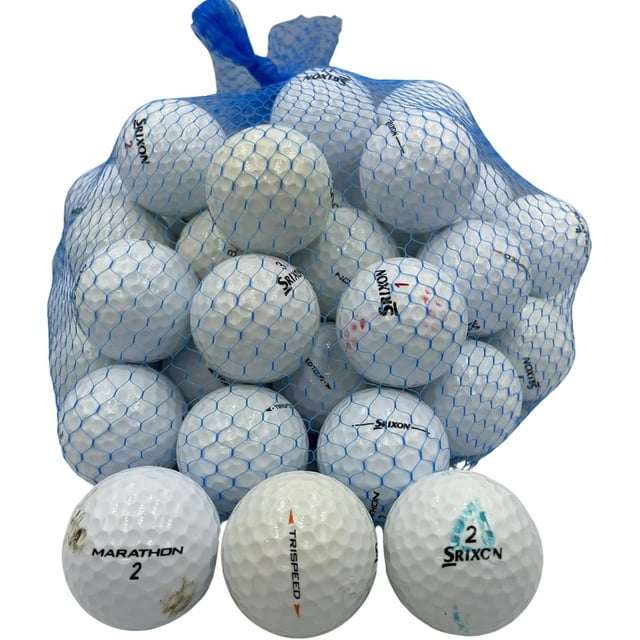 Golf Ball Planet - Balles de Golf Recyclées Srixon Mix (3A/bon, Lot de 50)