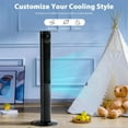 thumbnail image 3 of FREE VILLAGE 43 Inch Tower Fan with Remote Control,Standing Electric Oscillating Floor Fans That Blow Cool Air,3 Speed Settings & 12 Timer,Bladeless Cooling Fan for Bedroom Office Dorm Room,Black, 3 of 8