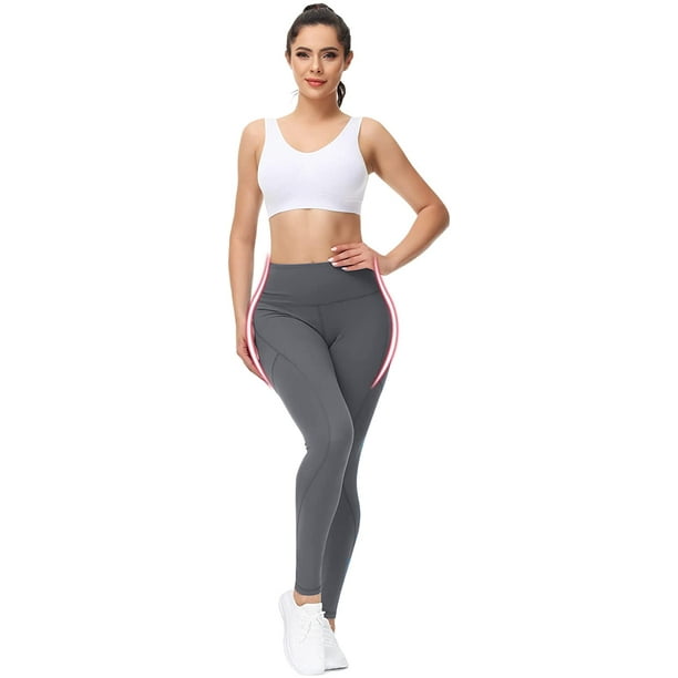 High-Waisted Leggings for Women Butt-Lift-Seamless Scrunch Yoga-Pants Tummy  Control Workout Booty Tights 