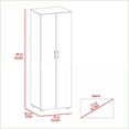 thumbnail image 5 of 2-Piece Bedroom Set with Armoire & Shoe Rack | Black | Particle Board, 5 of 6