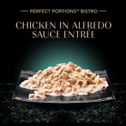 Sheba Bistro Perfect Portions Adult Wet Cat Food, Chicken Alfredo Sauce, 2.6 oz Twin-Pack