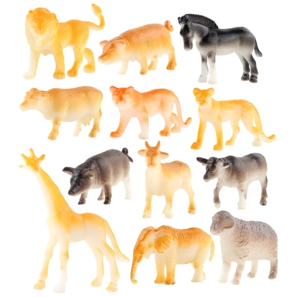 Figuras de animales, juguetes, figuras, modelos, juego de aprendizaje educativo preescolar Los 6x05x45cm
