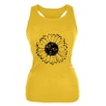 thumbnail image 5 of GaThRRgYP Going Out Tops for Women,Plus Size Tops for Women,Women's Funny Printing Tank Fit Round Neck Sleeveless Tunic Tee Tops Yellow XXL, 5 of 5