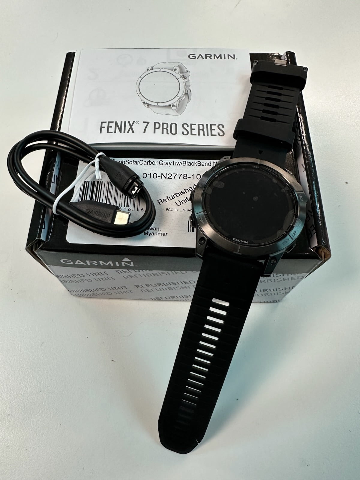 Garmin fenix 7 Pro Sapphire Solar Edition - Carbon Gray DLC Titanium  (51 mm)