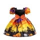 thumbnail image 1 of De Vestido de Halloween para niñas, vestido estampado, disfraz de bruja para juego de rol, disfraz de mascarada, 1 of 7