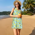 thumbnail image 3 of Daiia Robes pour Femmes à Imprimé Avocat et Cœurs 2025 Robes Tendance à Manches Courtes Robes Décontractées Amples et Fluides Maxi Robes de Soleil, 3 of 7