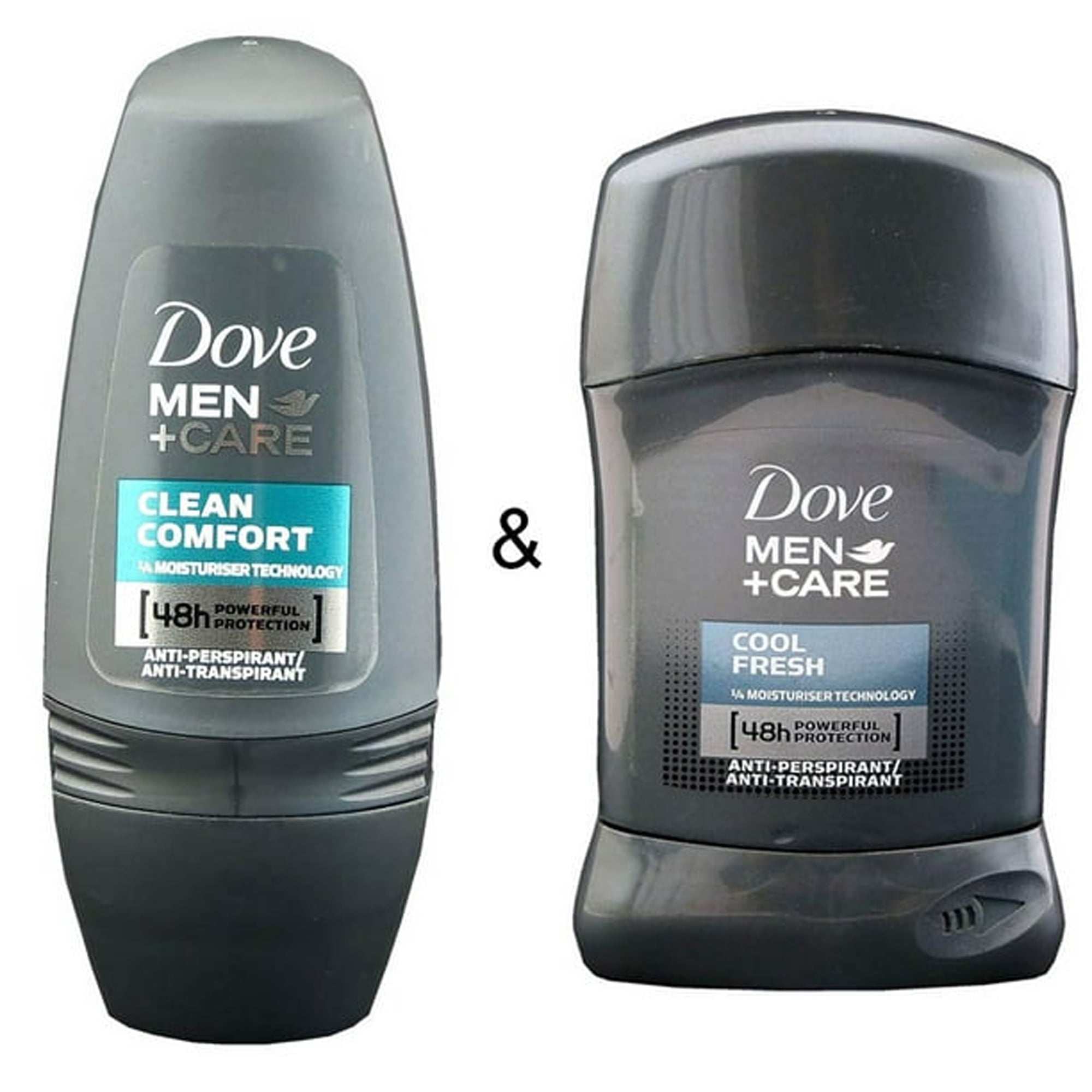Roll-on Stick Clean Comfort 50ml par Dove & Roll-on Stick Cool Fresh 50ml par Dove