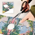 thumbnail image 6 of Yayeee Faucet Mat for Kitchen Sink 14.7" Diatomite Long Splash Guard Pad, Floral Seaside, 2 Pack, 6 of 7