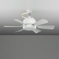 thumbnail image 2 of Silent Removable Fan Blade Fan Light Six Blade Fan Light 3000K-6500K Color Temperature Adjustable With Remote Control for Home Bedroom Kids Study Room Living Room, 2 of 7
