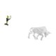 thumbnail image 5 of Figura de escritorio,Estatua de rana camarero,estante,escritorio,decoración del hogar,Figura decorativa creativa para la oficina y el hogar.,Estatua del toro,Estatua de, 5 of 8