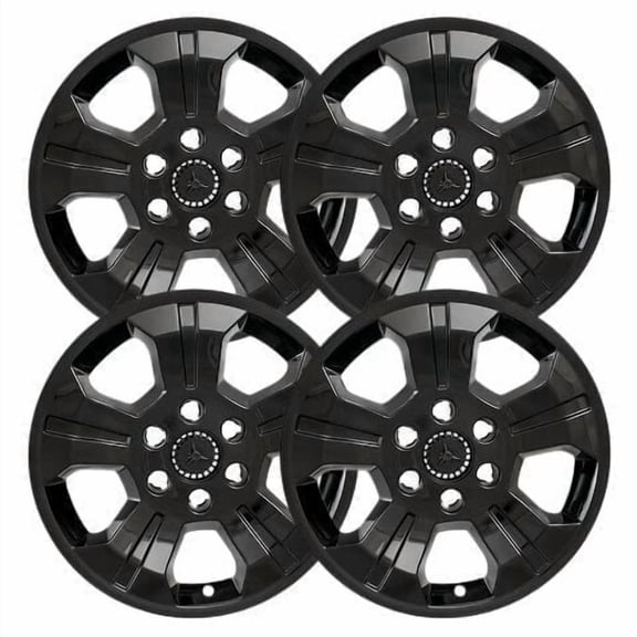 Set of 4 18" Black Wheel Skins Compatible with 14-18 GMC Sierra 1500 SLT SLE Denali Base 2019 Sierra 1500 Limited 15-20 Yukon Denali SLE SLT 14-19 Silverado 1500