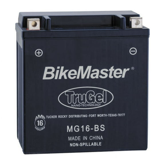 BikeMaster TruGel Battery MG16-BS for Suzuki LT-A500F Vinson 4x4 2002-2003
