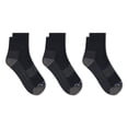 thumbnail image 5 of Clarks Men's Black Casual Half Cushion Anklet Socks, 3 Pack, 5 of 5