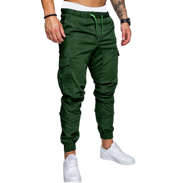 Pantalones de chándal para hombre Pantalones de chándal deportivos Pantalones largos casuales de corte ajustado XBTCLXEBCO Verde, T 3EG