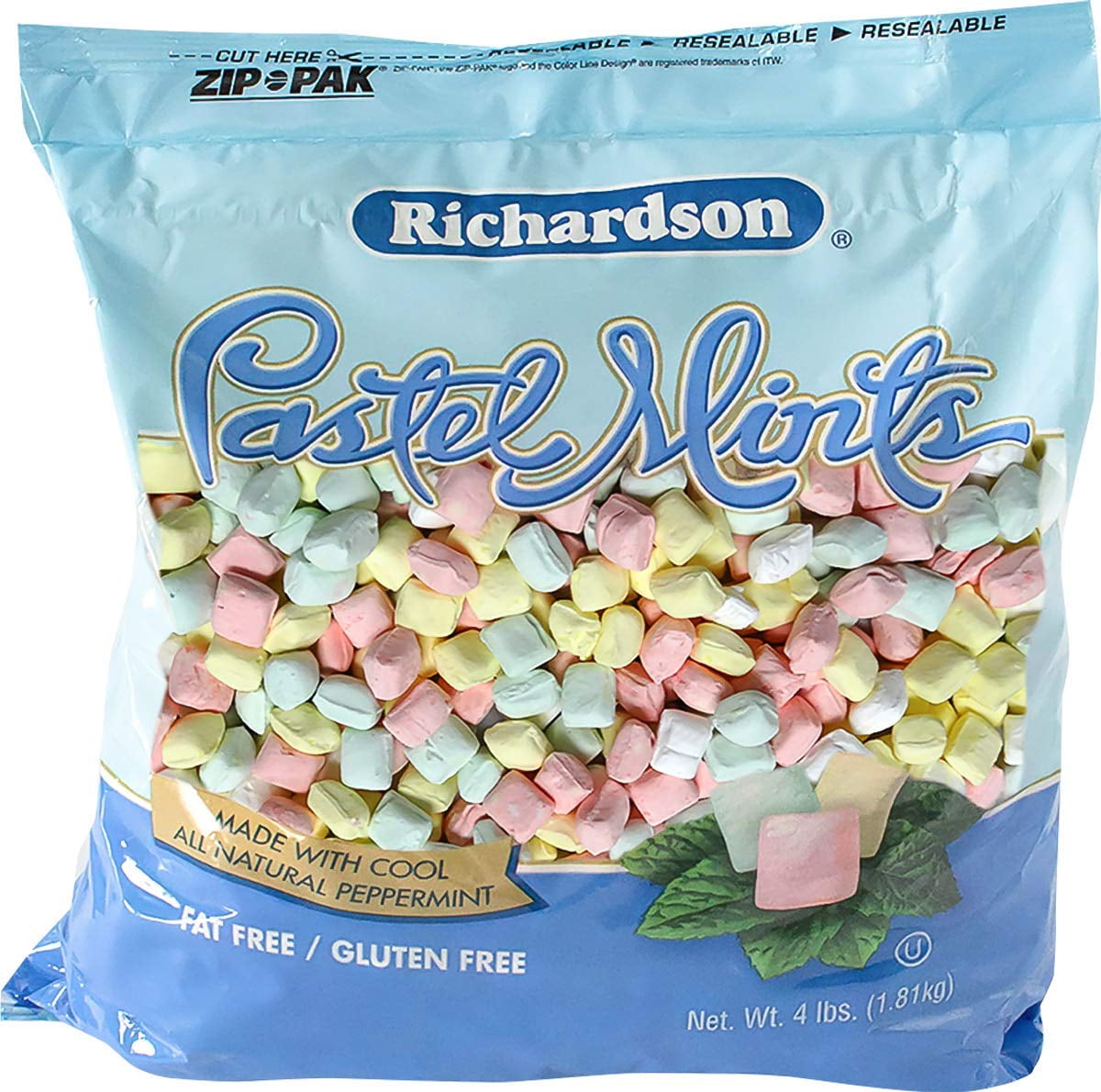 Roses Brands Soft Mints Peppermint Candy 4 lbs